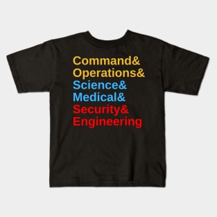 Starfleet Divisions - 2250s Edition Kids T-Shirt